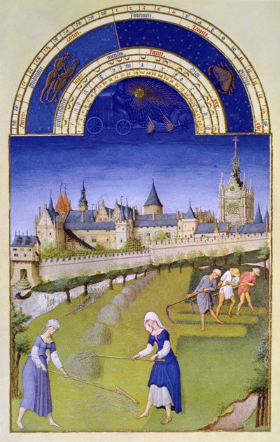 Facsimile van Juni: Hooien, uit de 
