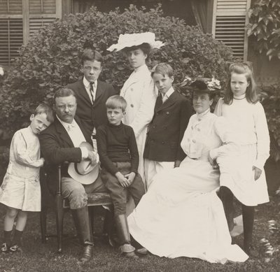 President Theodore Roosevelt, zijn vrouw Edith en familie door Brothers Pach