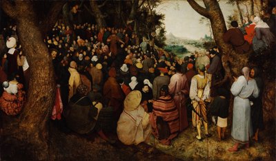 De preek van Johannes de Doper door Bruegel