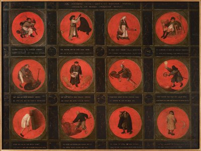 Twaalf Spreekwoorden, 1558 door Bruegel
