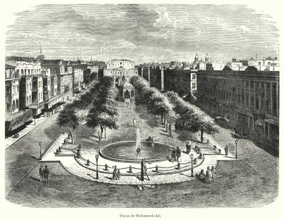 Mohammed Ali Plein, Alexandrië, Egypte door Bruno Heinrich Strassberger