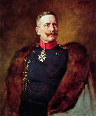 Portret van Kaiser Wilhelm II (1859-1941) door Bruno Heinrich Strassberger
