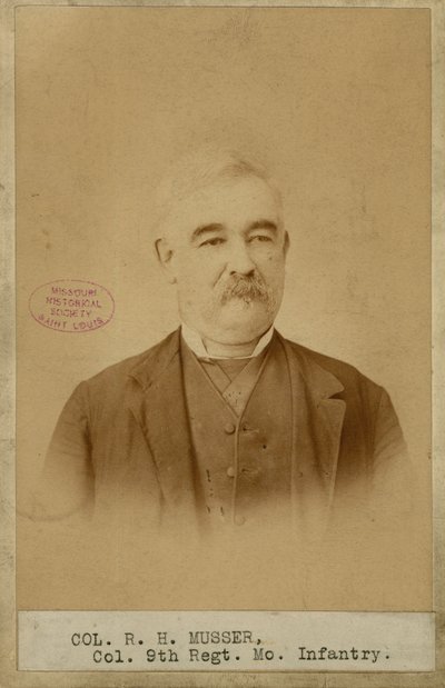 Richard H. Musser, kolonel, 9e Missouri Infantry (Geconfedereerd) door Brunswick J. Sharer