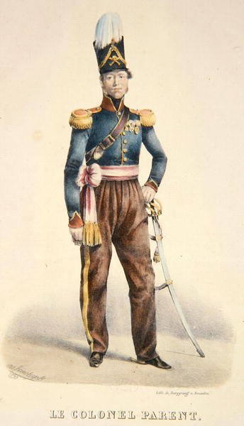 Kolonel Pierre Joseph Parent (overleden 1881) c.1831 door Burggraaf Burggraaf