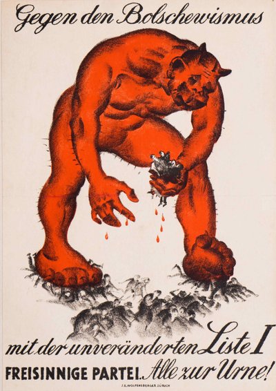 Tegen het bolsjewisme, 1919 door Burkhard Mangold