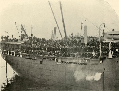 Matteawan aanmeren, middag van 9 juni, Spaans-Amerikaanse Oorlog, 1898 door Burr McIntosh