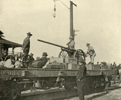 Sergeant Borrowe en het dynamietkanon, Spaans-Amerikaanse Oorlog, juni 1898, 1899 door Burr McIntosh