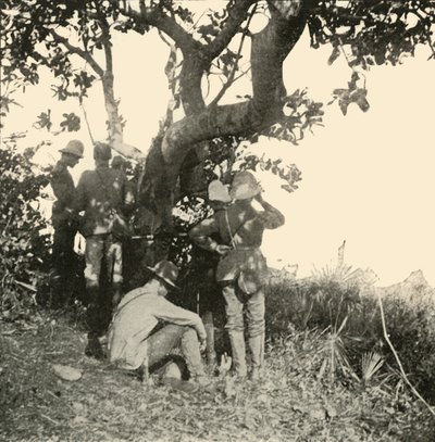 Boom van waaruit Kapitein Paget...Zag...San Juan Slag, Spaans-Amerikaanse Oorlog, juni 1898, 1899 door Burr McIntosh