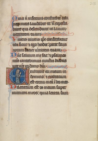 Initial E: Een vrouw in gebed door Bute Master