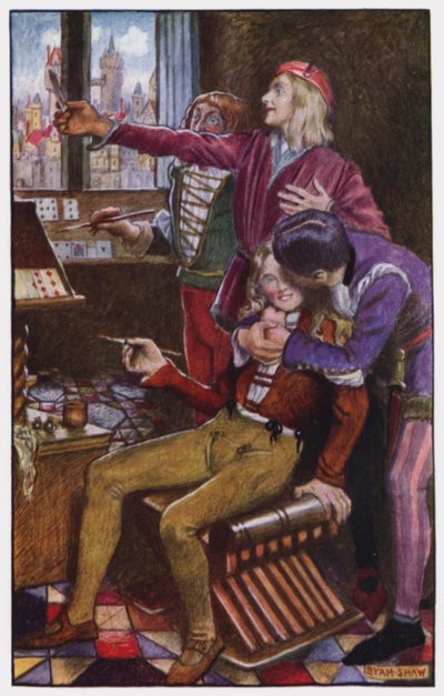 Illustratie voor The Cloister and The Hearth door Charles Reade door Byam (after) Shaw