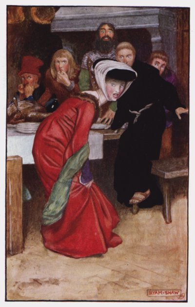 Illustratie voor The Cloister and The Hearth door Charles Reade door Byam (after) Shaw