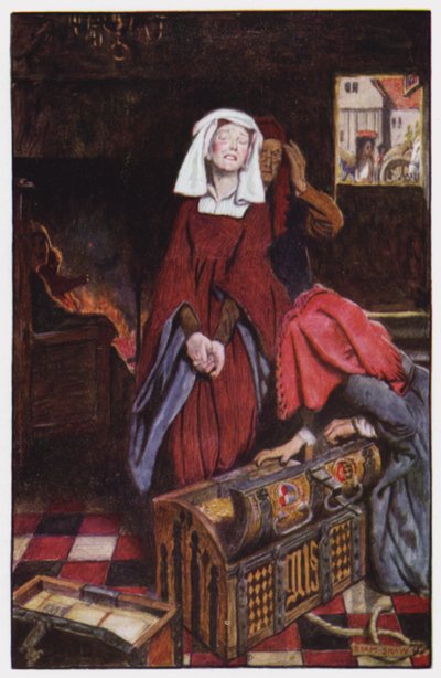 Illustratie voor The Cloister and The Hearth door Charles Reade door Byam (after) Shaw
