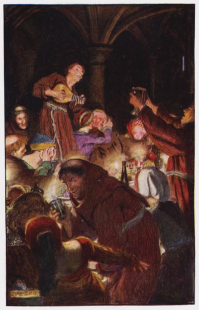 Illustratie voor The Cloister and The Hearth door Charles Reade door Byam (after) Shaw