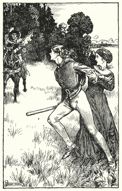 Illustratie voor The Cloister and The Hearth door Charles Reade door Byam (after) Shaw