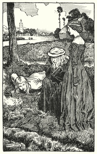 Illustratie voor The Cloister and The Hearth door Charles Reade door Byam (after) Shaw