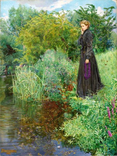 Boerenoorlog, 1900-1901 - Vorige zomer waren de dingen groener, 1901 door Byam Shaw