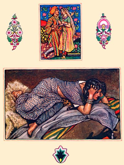 Verlaten zigeunerlied, uit De tuin van Kama door Byam Shaw