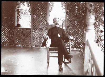 Amerikaanse marineofficier admiraal William Thomas Sampson, Havana, 1902 door Byron Company