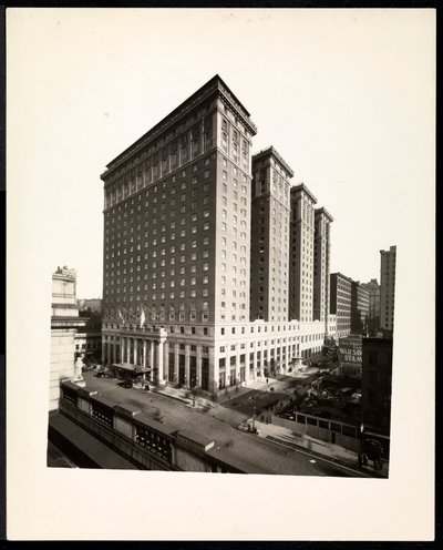 Het Hotel Pennsylvania, 7th Avenue en 32nd Street, New York, 1919 door Byron Company