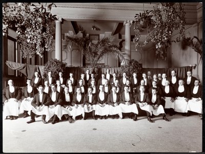 Obers in Hotel Delmonico, 1902 door Byron Company