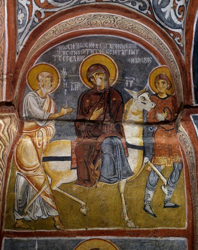 Vlucht naar Egypte (detail) door Byzantine