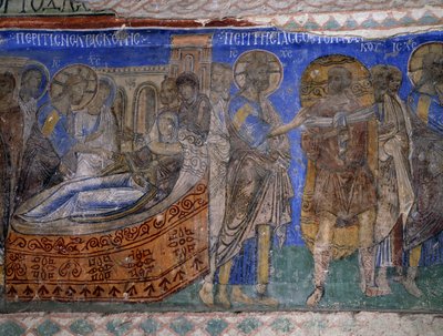 Genezing van de schoonmoeder van Simon Petrus en verlamde man door Byzantine