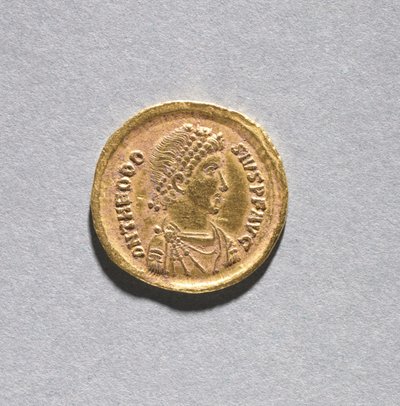 Solidus van Theodosius I de Grote door Byzantine