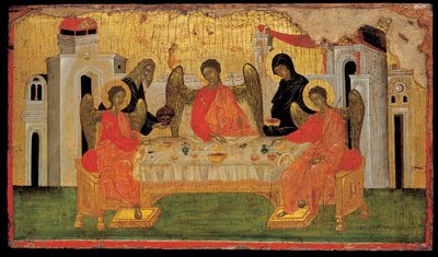 De gastvrijheid van Abraham door Byzantine
