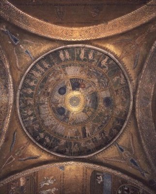 Schepping op de Koepel in de Vestibule door Byzantine Byzantine