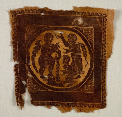 Ornamentale Vierkant van een Tuniek, 400s door Byzantine Period Egyptian