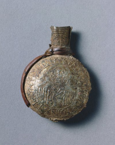Pelgrimsampul met Scènes van de Kruisiging door Byzantine School
