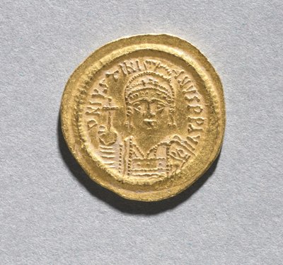 Solidus van Justinianus I door Byzantine School
