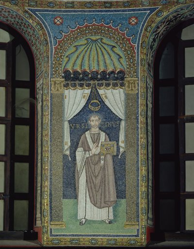 Ursicino, een bisschop van Ravenna door Byzantine School