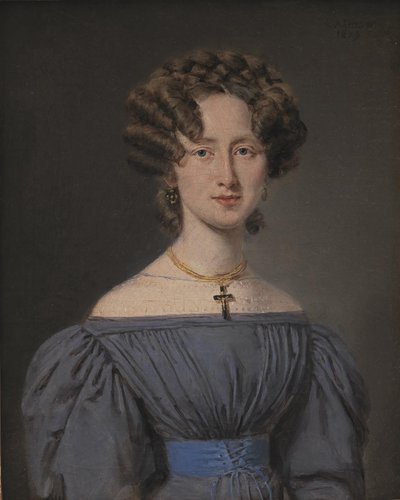Cecilie Lønborg, getrouwd in 1830 met scheepsintendant Theodor Emil Ludvigsen door C.A. Jensen