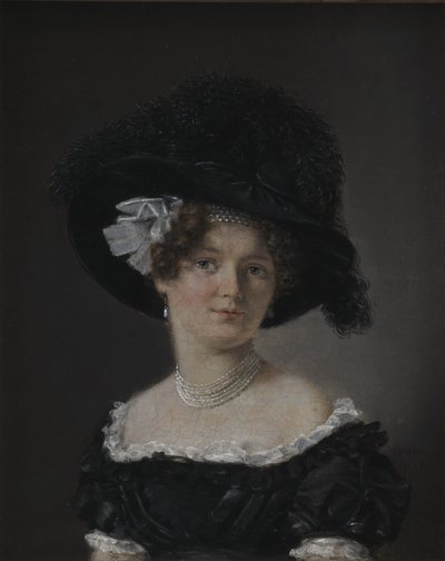 Mathilde Theresia von Irgens-Bergh, geboren Holsten, de Vrouw van Mathias Friis von Irgens-Bergh door C.A. Jensen