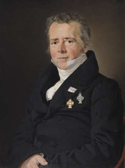 Portret van de Wetenschapper Hans Christian Ørsted door C.A. Jensen