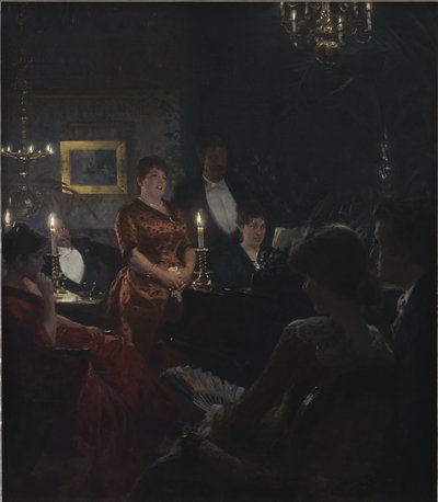 Portret van Mevrouw Gumperd door C.A. Jensen