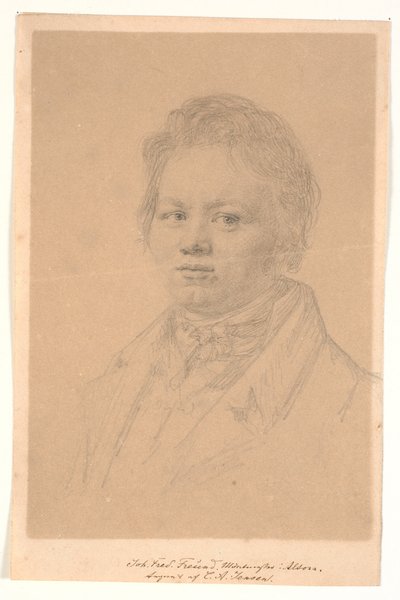Portret van muntmeester J.F. Freund door C.A. Jensen
