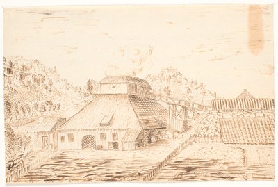 Bærums smelteoven door C.A. Lorentzen