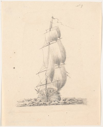 Marineschip door C.A. Lorentzen