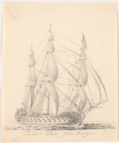 Drie-deks schip - eerste rang - door C.A. Lorentzen