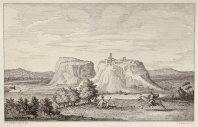 Denkbeeldig Uitzicht op Vroeg Rome, gegraveerd door B.Barloccini door C.C Perkins