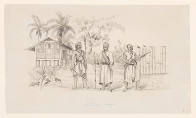 Atchineesche troepen door C.D. Wulf (attributed to)