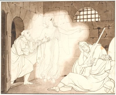 Peters bevrijding uit de gevangenis door C.G. Kratzenstein Stub