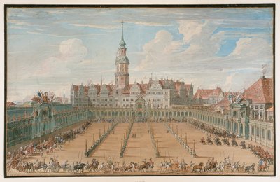 Parade van de damesringraces, Dresden door C.H. Fritzsche