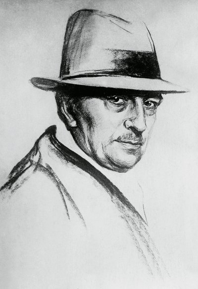 Portret van Dario Niccodemi (1874-1934), Italiaanse toneelschrijver en schrijver door J.B. and Brown J. Rowbotham