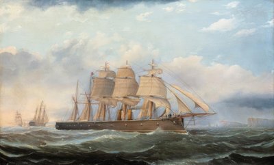 H.M.S. Minotaur / Schilderij van Miller door C.K. Miller