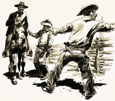 In 1893 benaderde een US Marshal Jesse Carr om hem te vertellen dat hij de muur die hij had gebouwd moest doorbreken. door C.L. Doughty