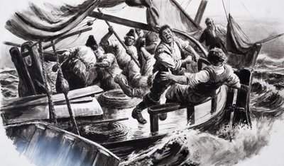 De vechtende vissers door C.L. Doughty