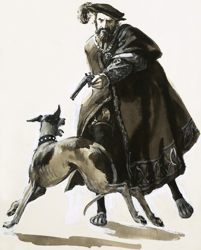 Thomas Seymour uitte zijn woede door een van de honden van de koning neer te schieten door C.L. Doughty